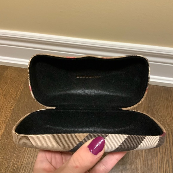 BURBERRY London Glasses Sunglasses Case Hard Clamshell Nova Plaid Authentic - Picture 7 of 16